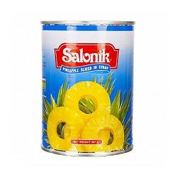 سالونیک کمپوت آناناس 425 گرم حقله ای